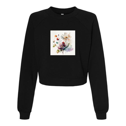 Watercolor flowers Bella canvas hoodie 7505